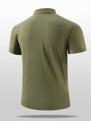 Men's Plus Size Button Detail Short Sleeve Polo