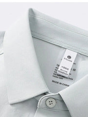 Men's Plus Size Button Detail Short Sleeve Polo