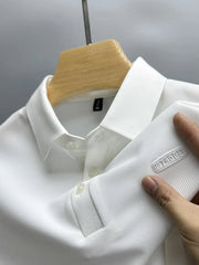 Men's Plus Size Button Detail Short Sleeve Polo