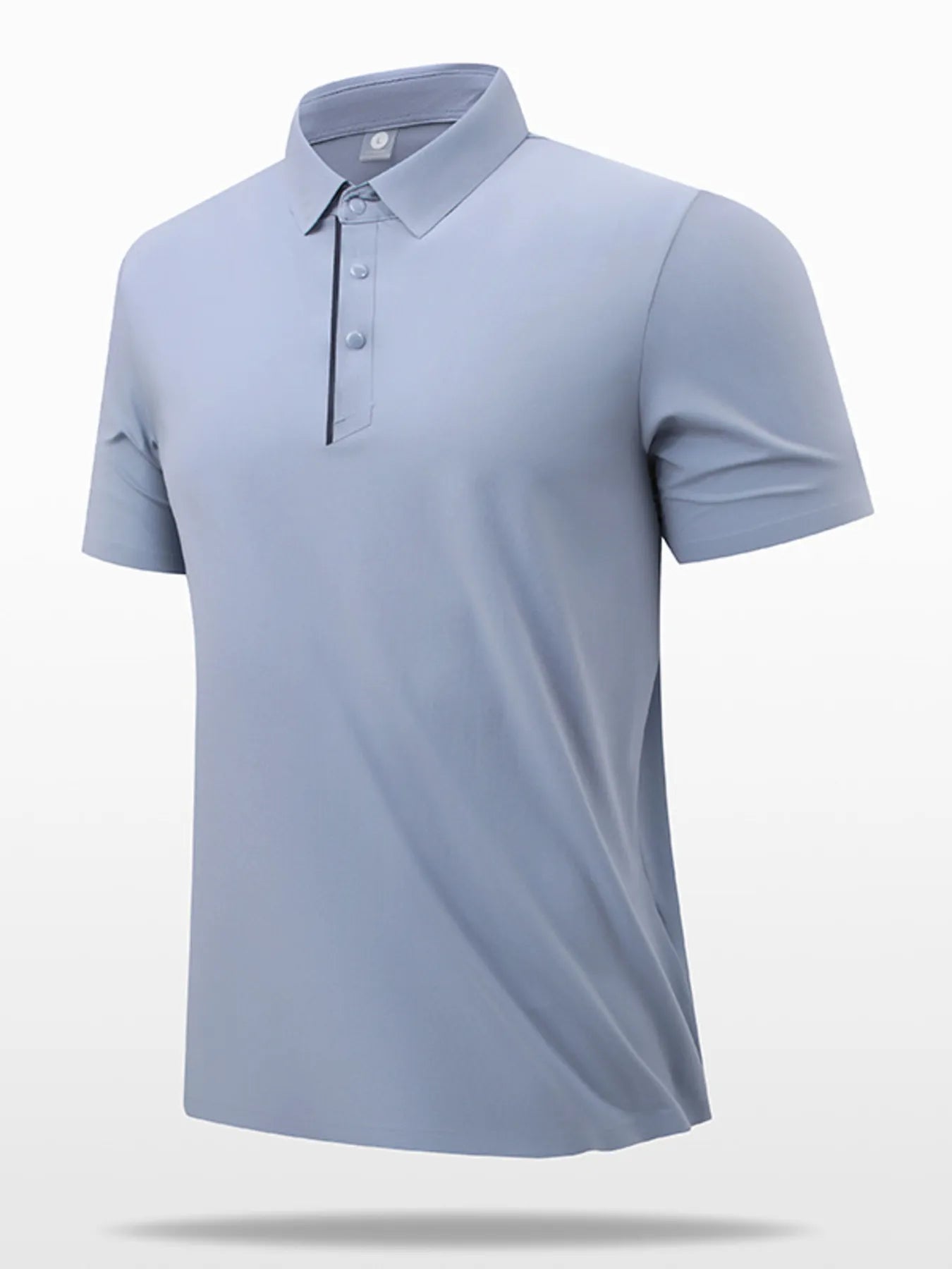Men's Plus Size Button Detail Short Sleeve Polo