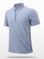 Men's Plus Size Button Detail Short Sleeve Polo