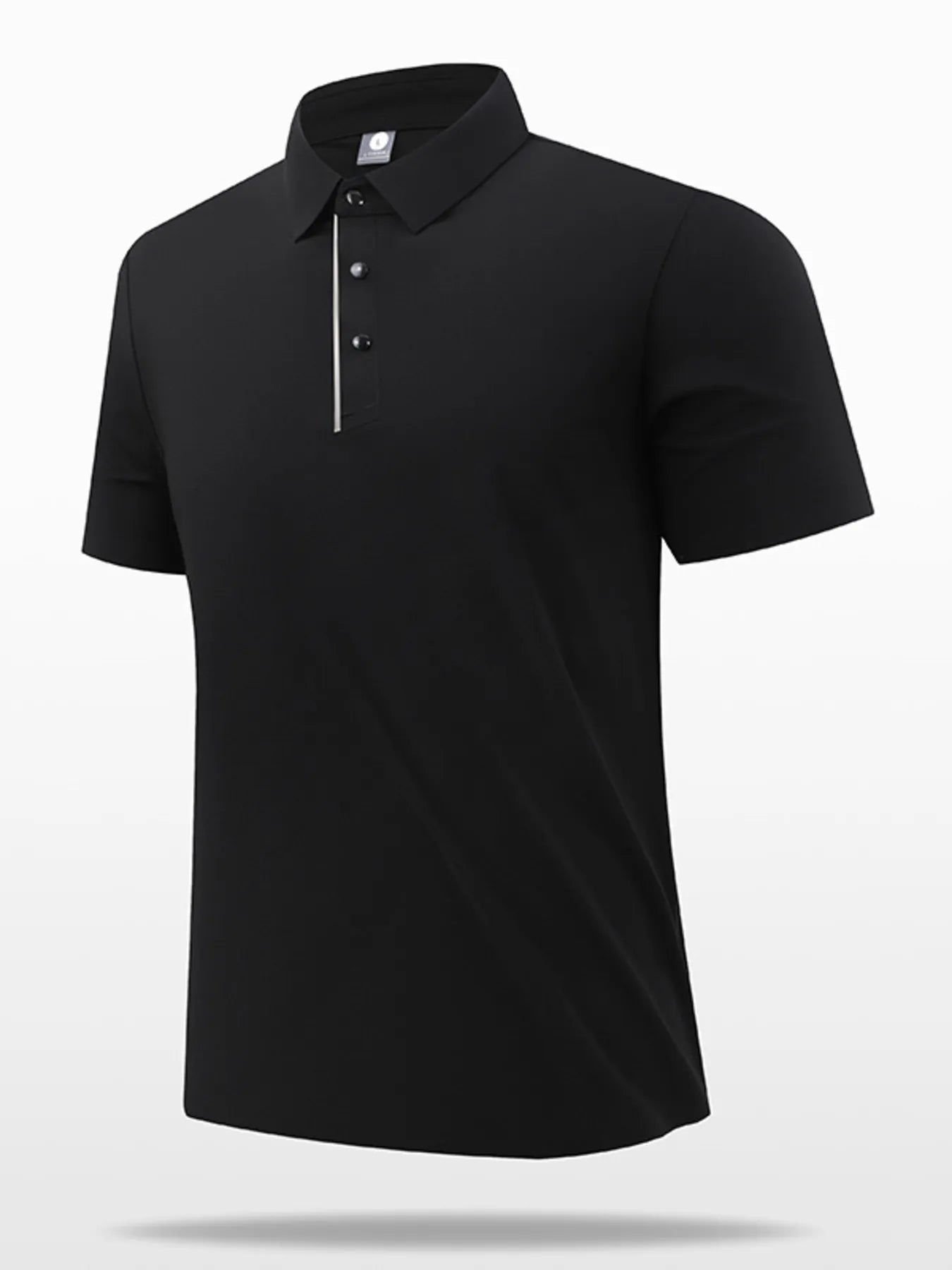 Men's Plus Size Button Detail Short Sleeve Polo
