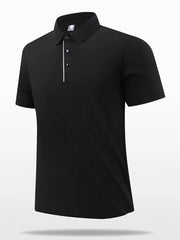 Men's Plus Size Button Detail Short Sleeve Polo