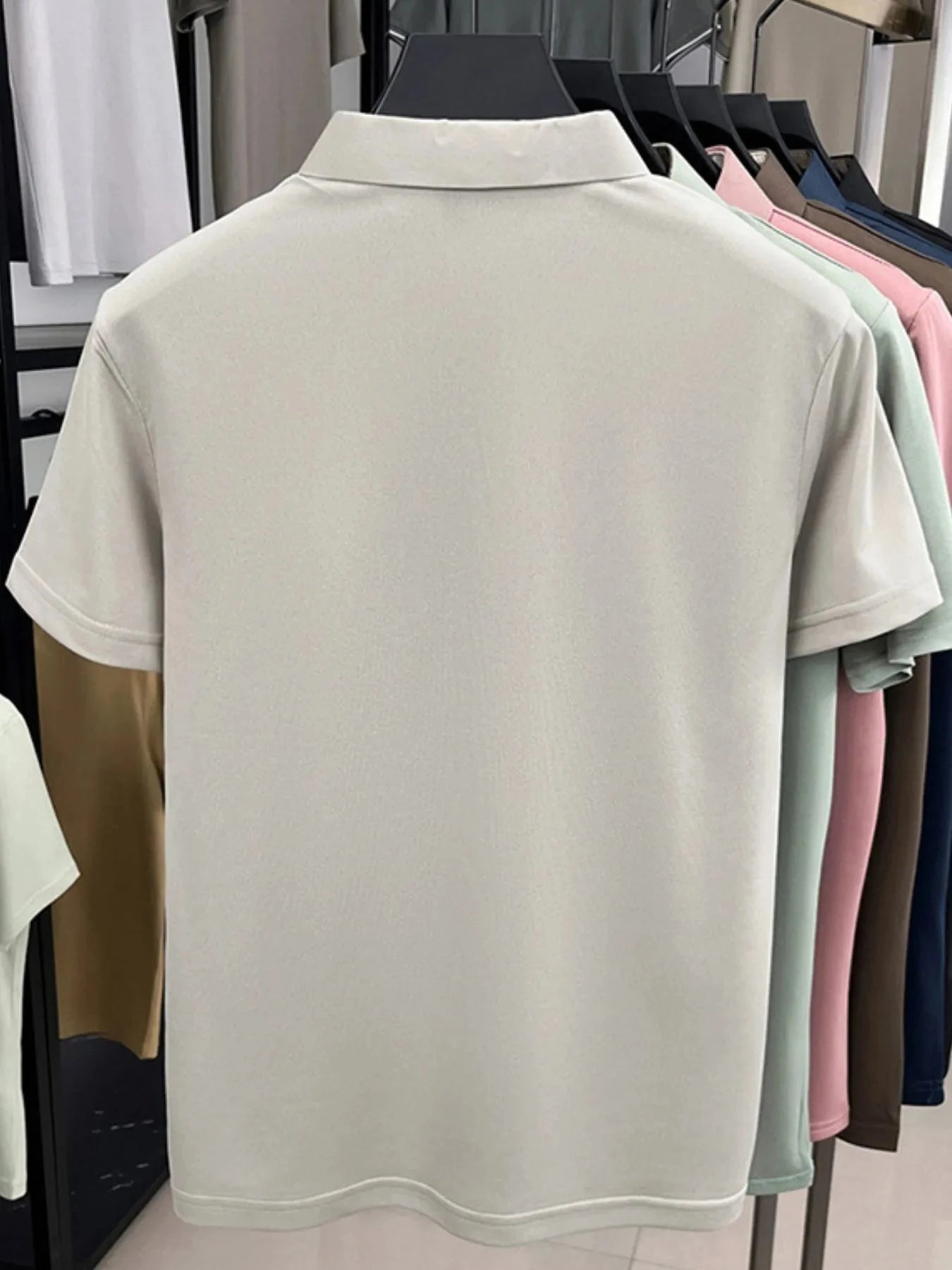 Men's Plus Size Button Detail Short Sleeve Polo