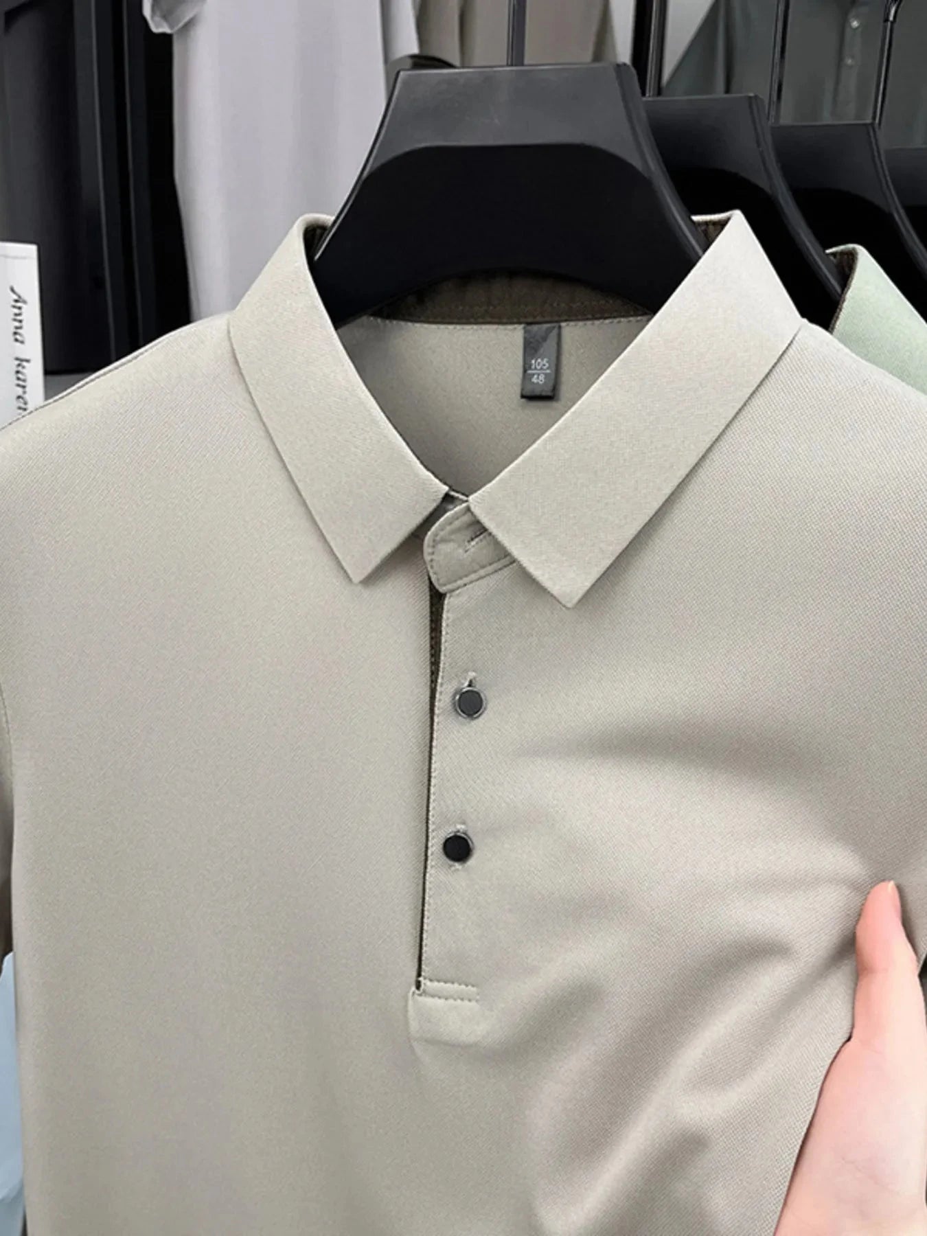 Men's Plus Size Button Detail Short Sleeve Polo