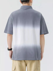 Men's Plus Size Button Detail Short Sleeve Polo