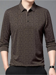 Men's Plus Size Button Detail Short Sleeve Polo Khaki / M