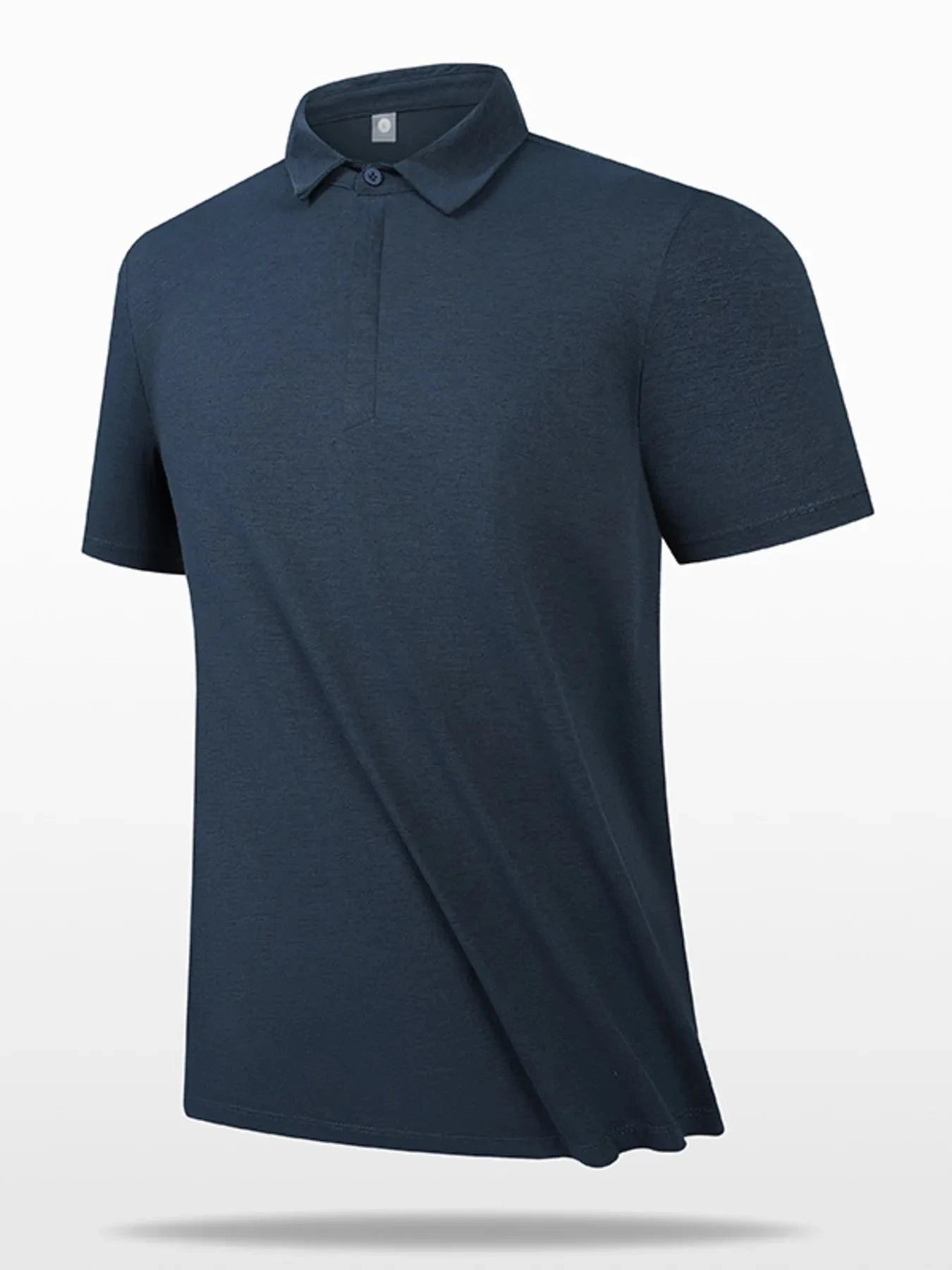 Men's Plus Size Button Detail Short Sleeve Polo Navy / M