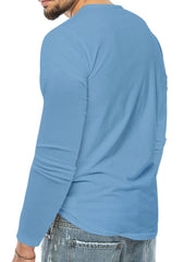 Men's Plus Size Button Detail Short Sleeve T-Shirt