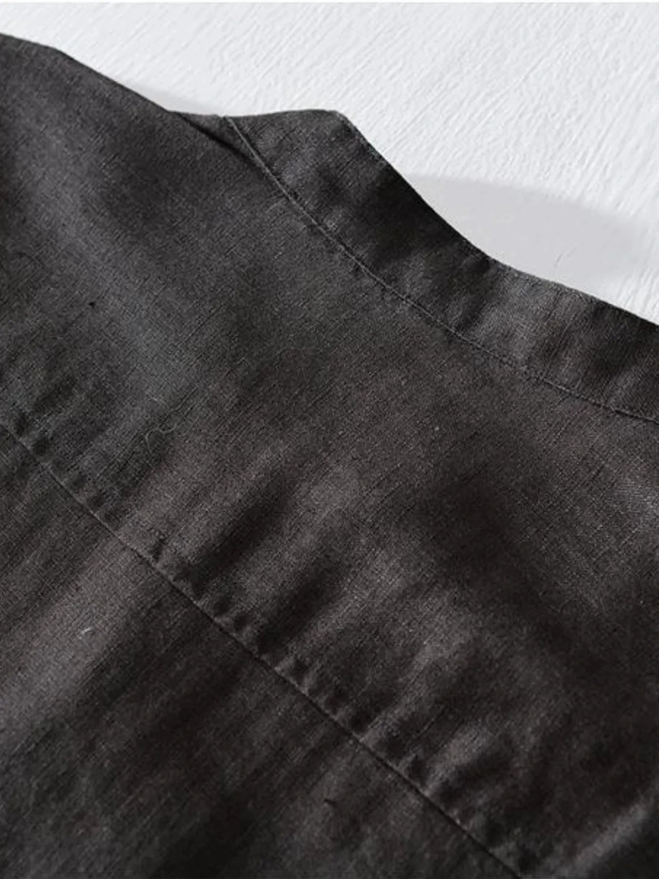 Men's Plus Size Button Detail Short Sleeve Top