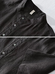 Men's Plus Size Button Detail Short Sleeve Top