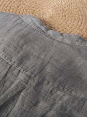 Men's Plus Size Button Detail Short Sleeve Top