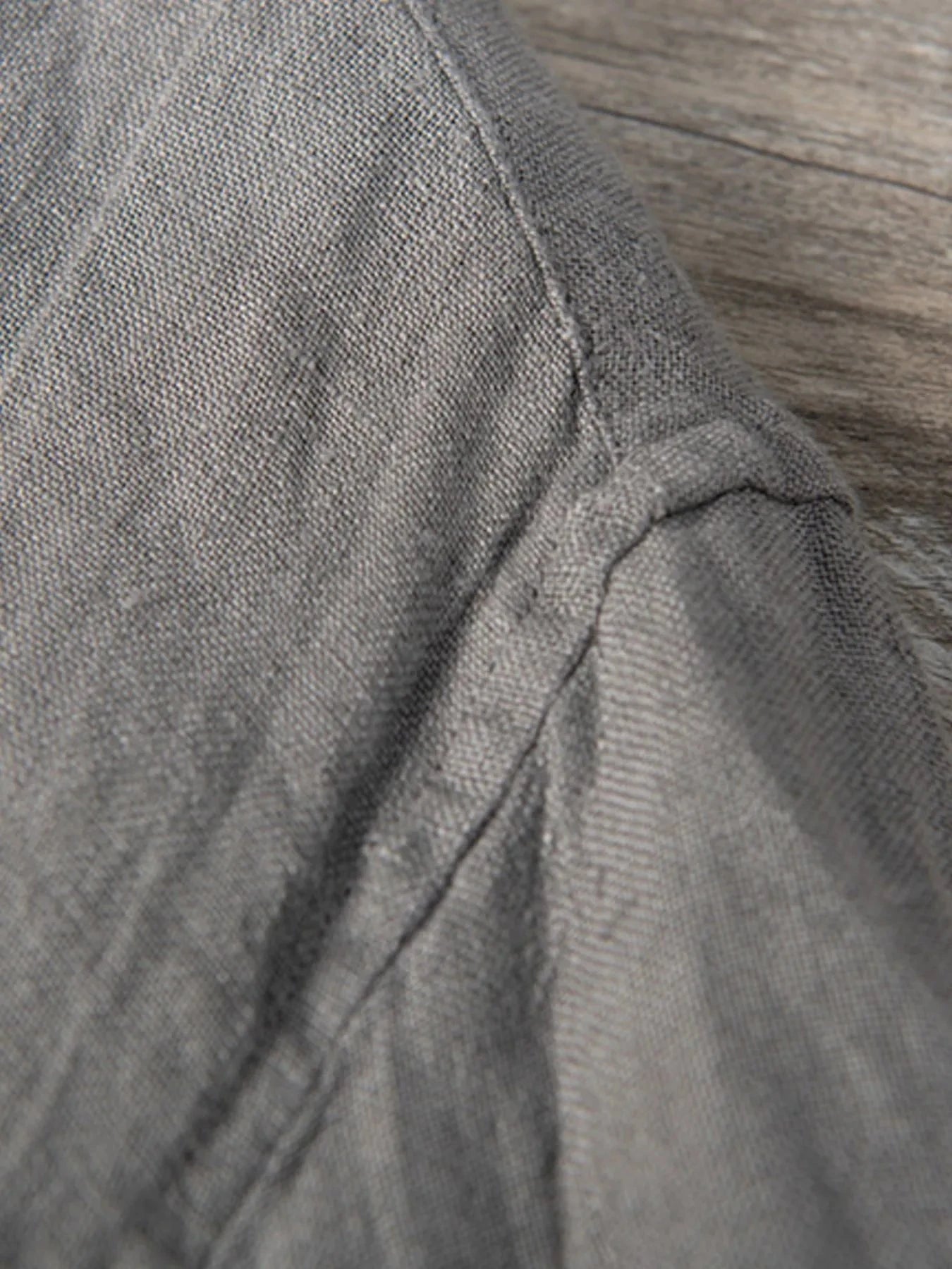 Men's Plus Size Button Detail Short Sleeve Top