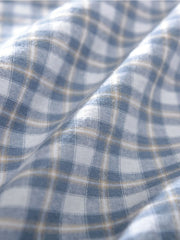 Men's Plus Size Button Down Plaid Short Sleeve Shirt