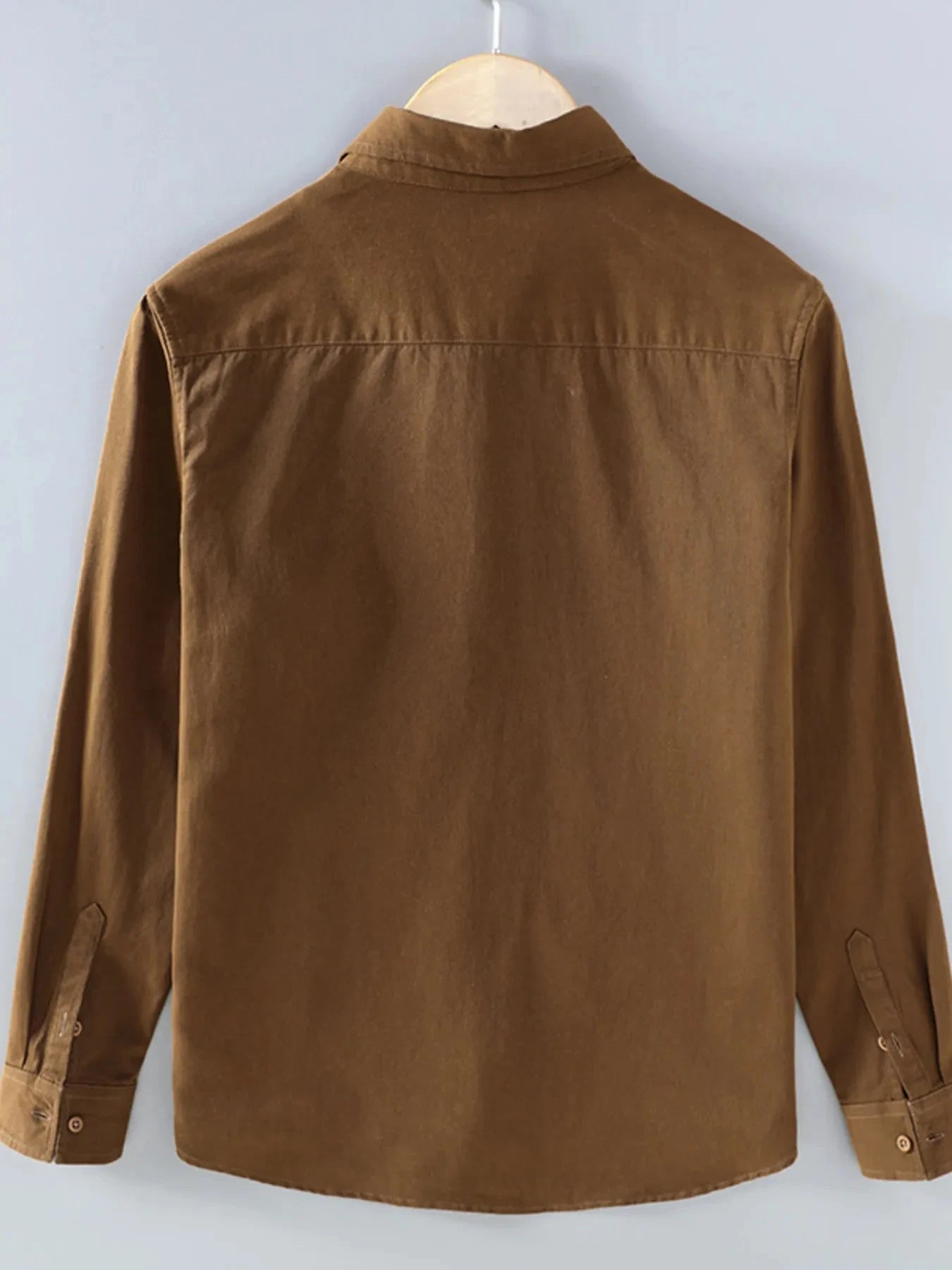 Men's Plus Size Button Up Long Sleeve Shirt