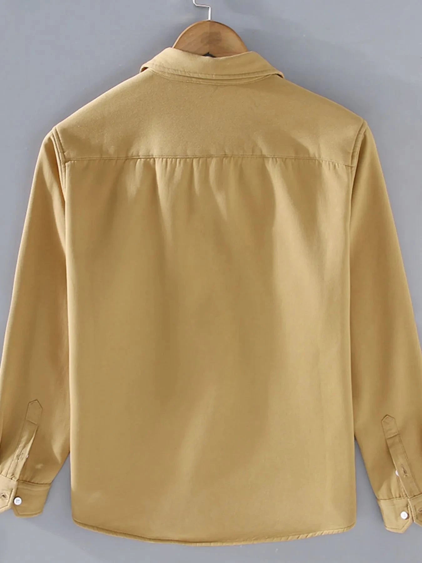 Men's Plus Size Button Up Long Sleeve Shirt