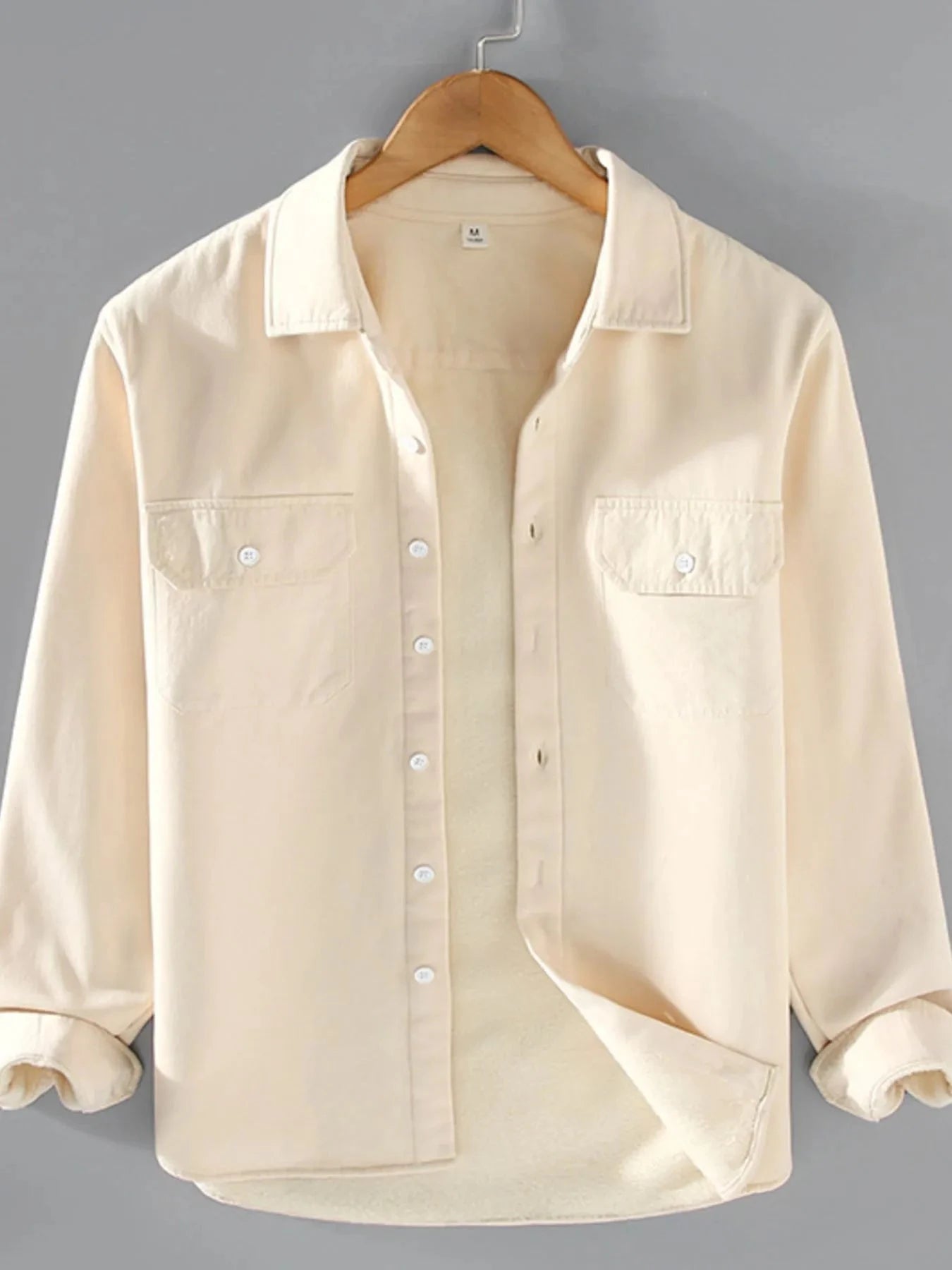 Men's Plus Size Button Up Long Sleeve Shirt