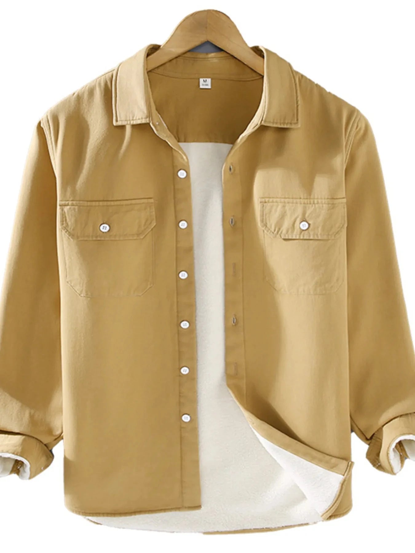 Men's Plus Size Button Up Long Sleeve Shirt