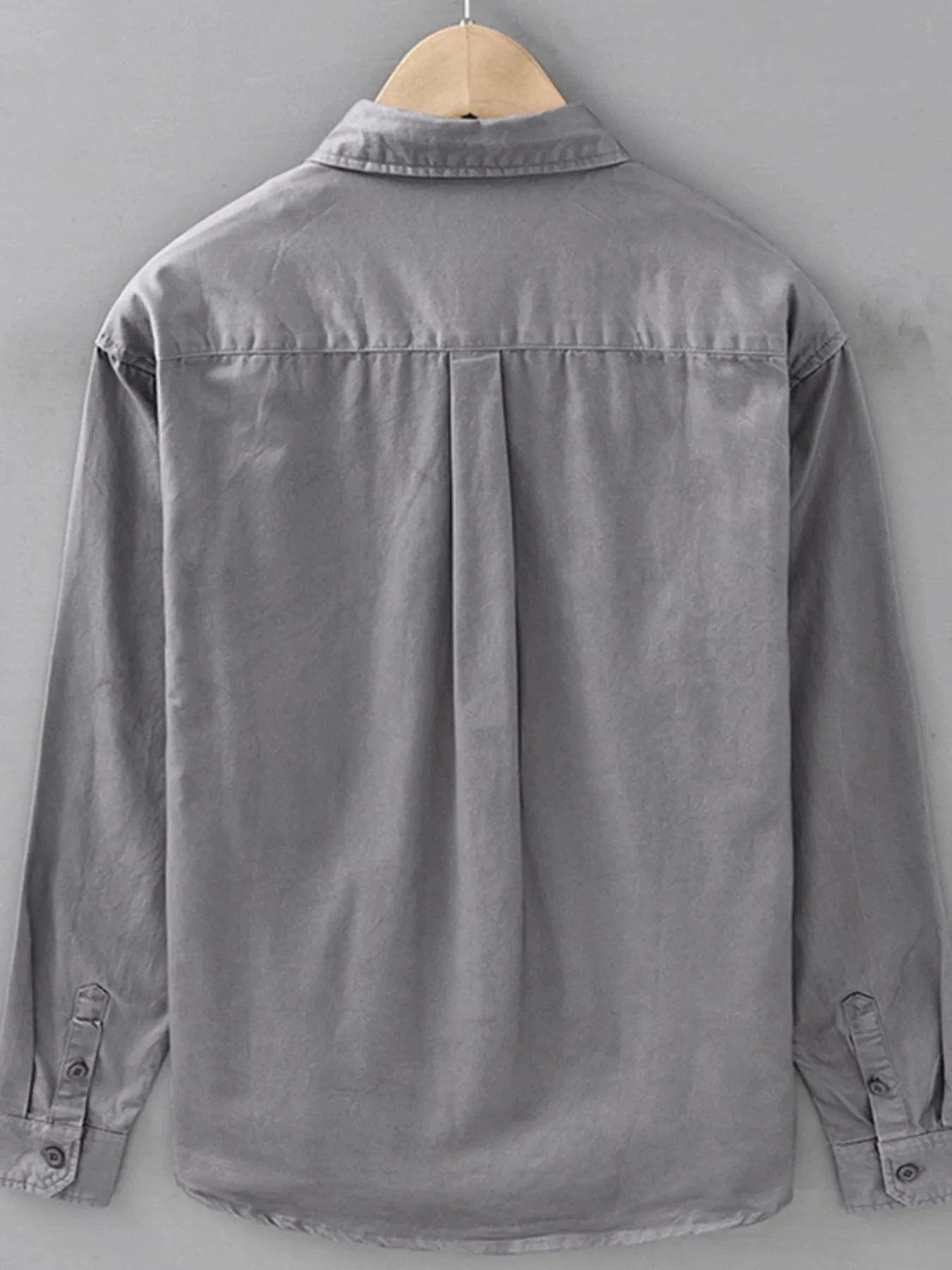 Men's Plus Size Button Up Long Sleeve Shirt