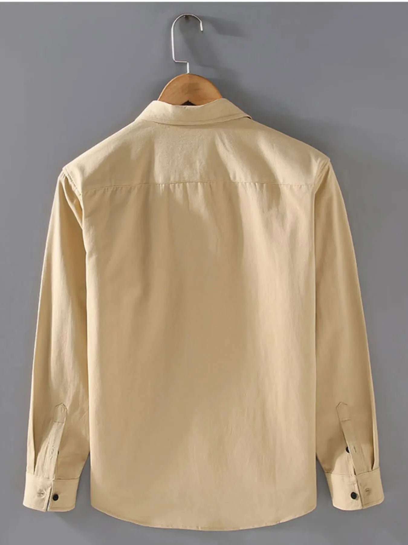 Men's Plus Size Button Up Long Sleeve Shirt