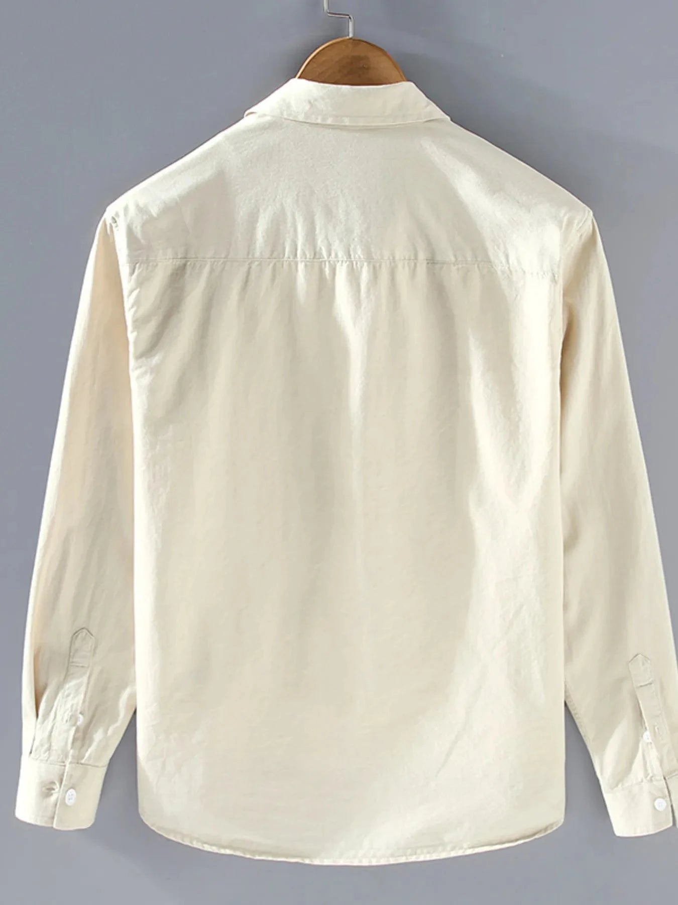 Men's Plus Size Button Up Long Sleeve Shirt