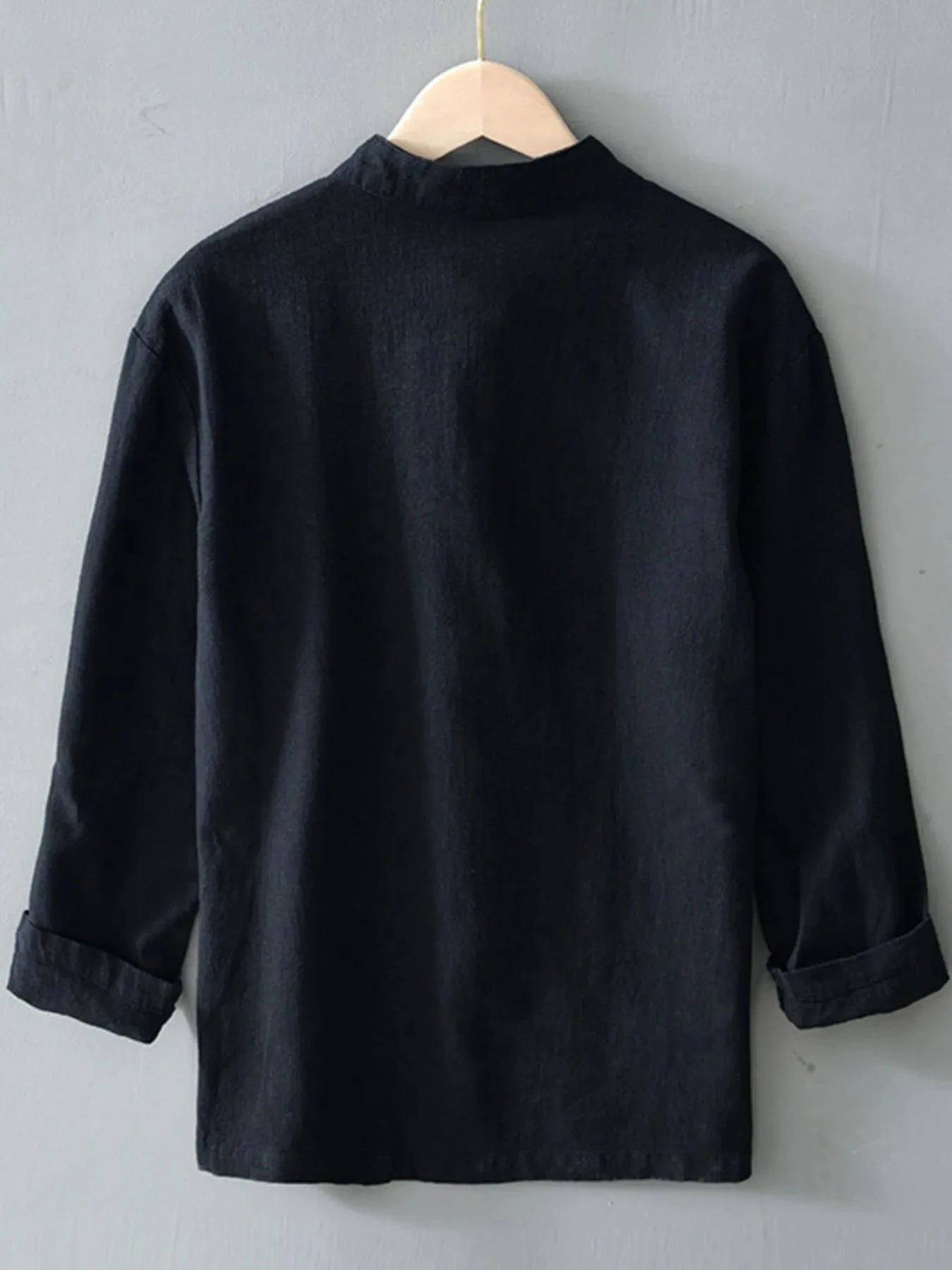 Men's Plus Size Button Up Long Sleeve Shirt