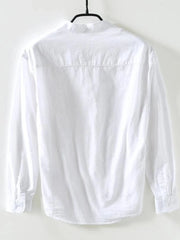 Men's Plus Size Button Up Long Sleeve Shirt