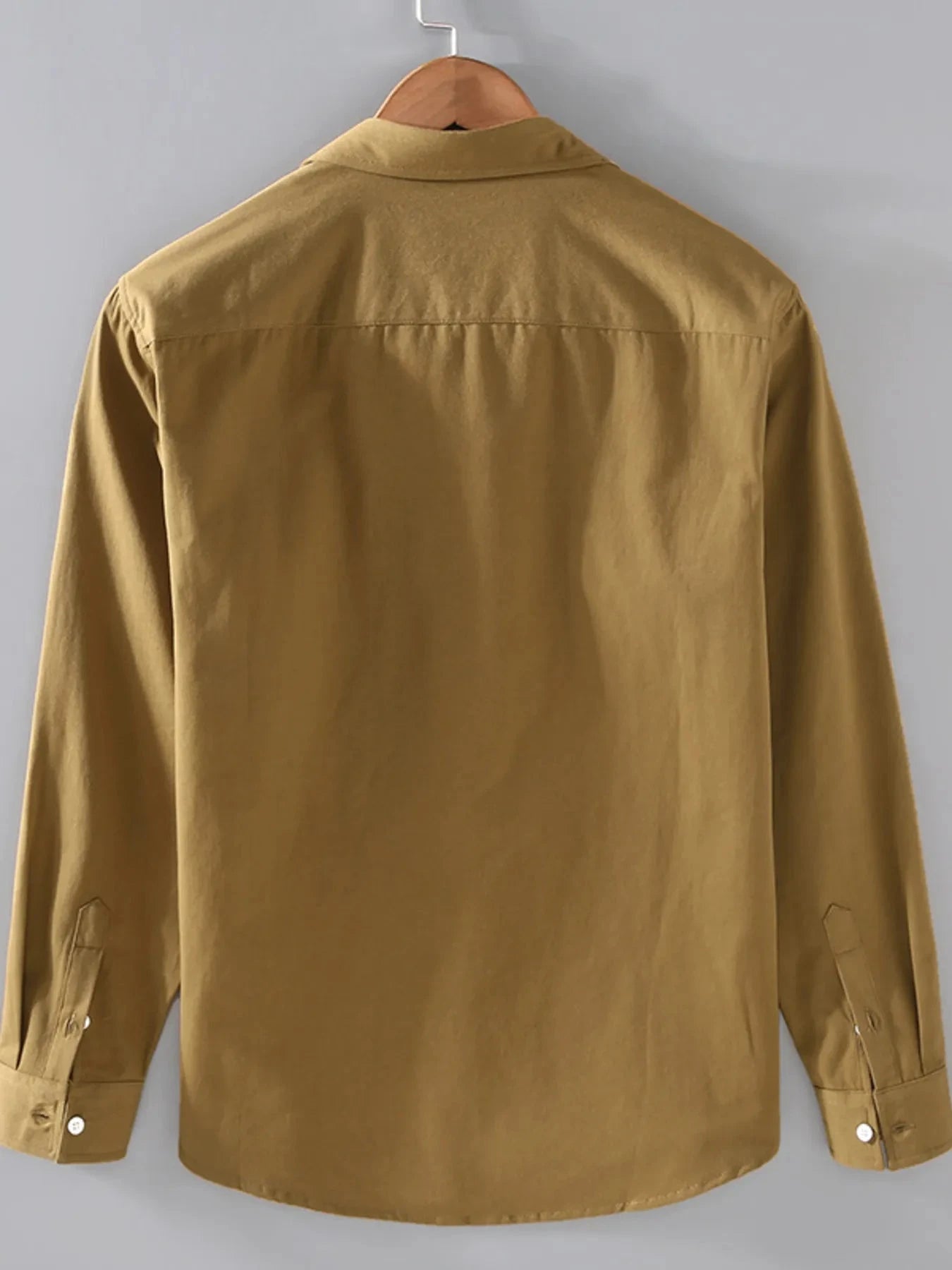 Men's Plus Size Button Up Long Sleeve Shirt