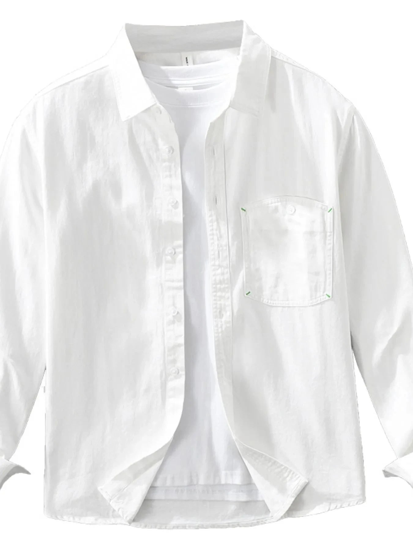 Men's Plus Size Button Up Long Sleeve Shirt