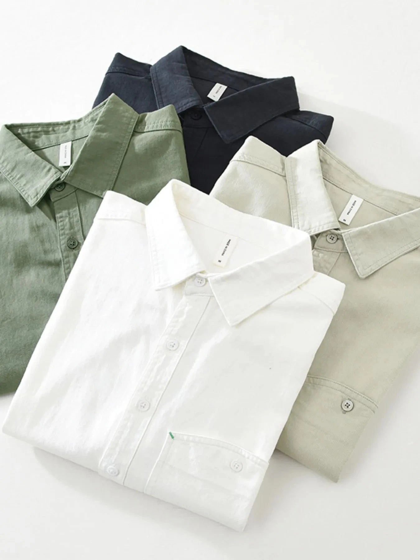 Men's Plus Size Button Up Long Sleeve Shirt