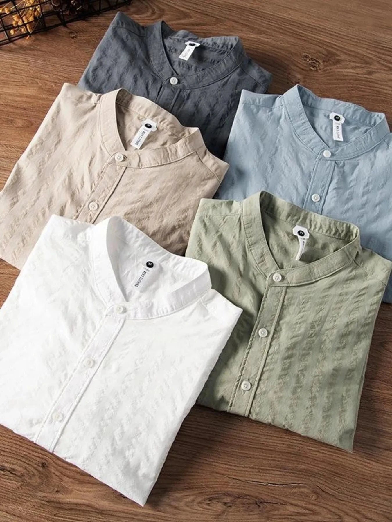 Men's Plus Size Button Up Long Sleeve Shirt