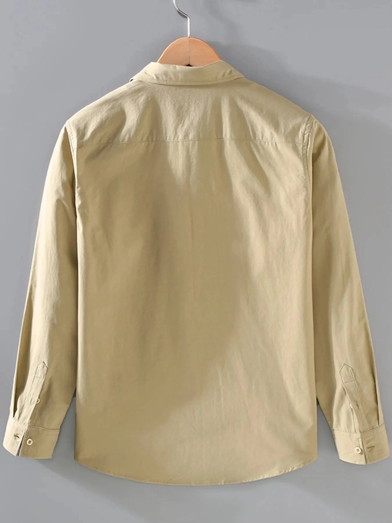 Men's Plus Size Button Up Long Sleeve Shirt