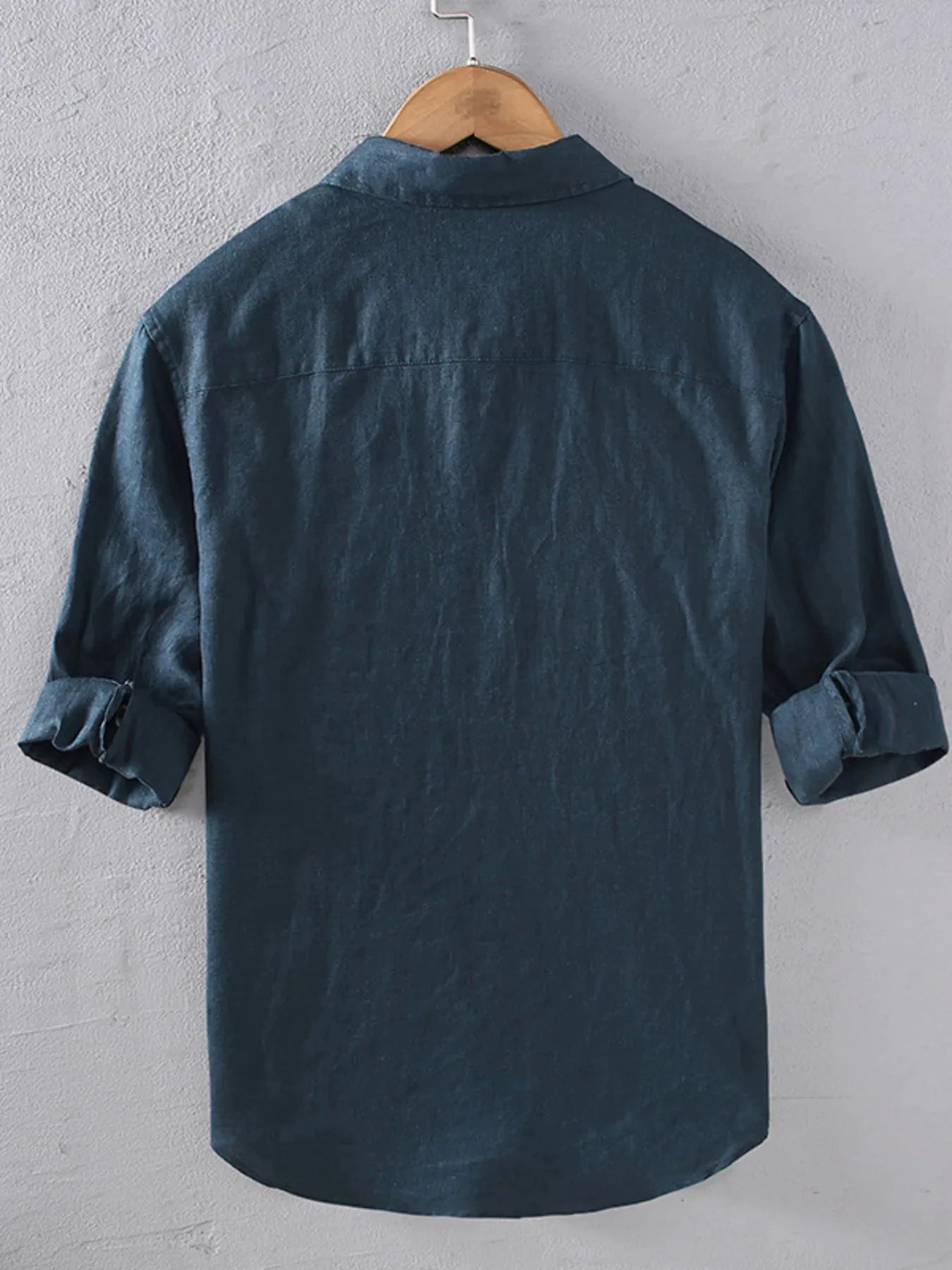 Men's Plus Size Button Up Long Sleeve Shirt