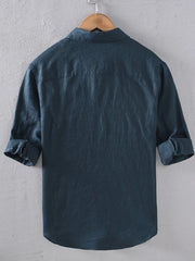 Men's Plus Size Button Up Long Sleeve Shirt