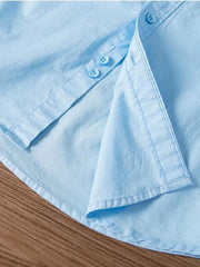 Men's Plus Size Button Up Long Sleeve Shirt