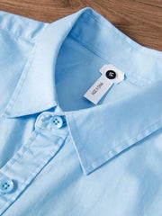 Men's Plus Size Button Up Long Sleeve Shirt