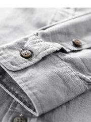 Men's Plus Size Button Up Long Sleeve Shirt