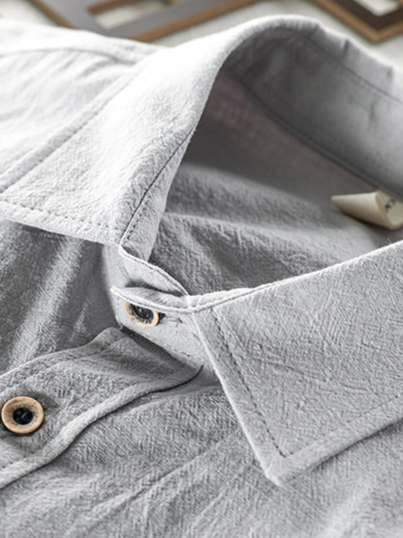 Men's Plus Size Button-Up Long Sleeve Shirt