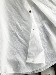 Men's Plus Size Button-Up Long Sleeve Shirt