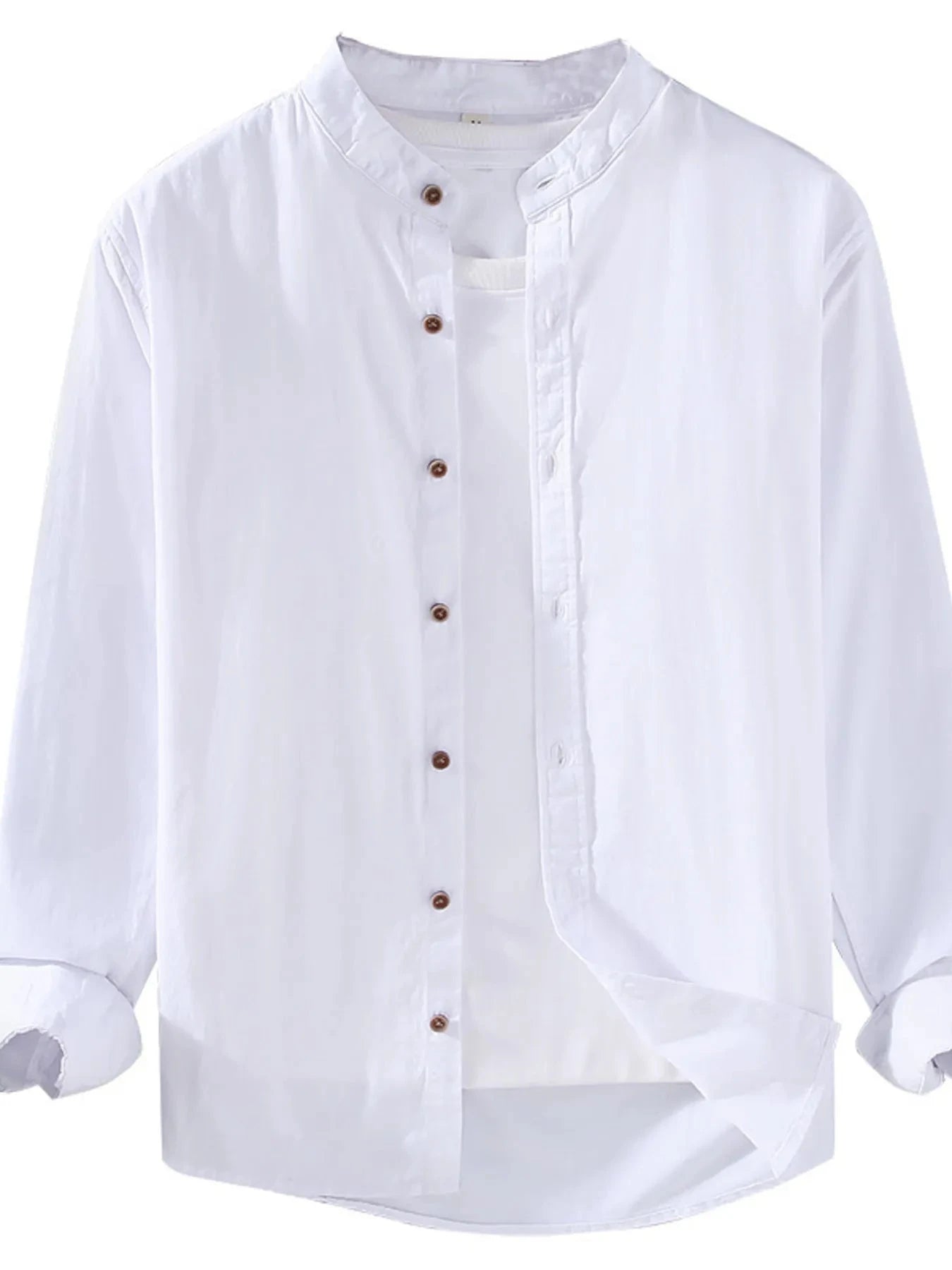 Men's Plus Size Button Up Long Sleeve Shirt