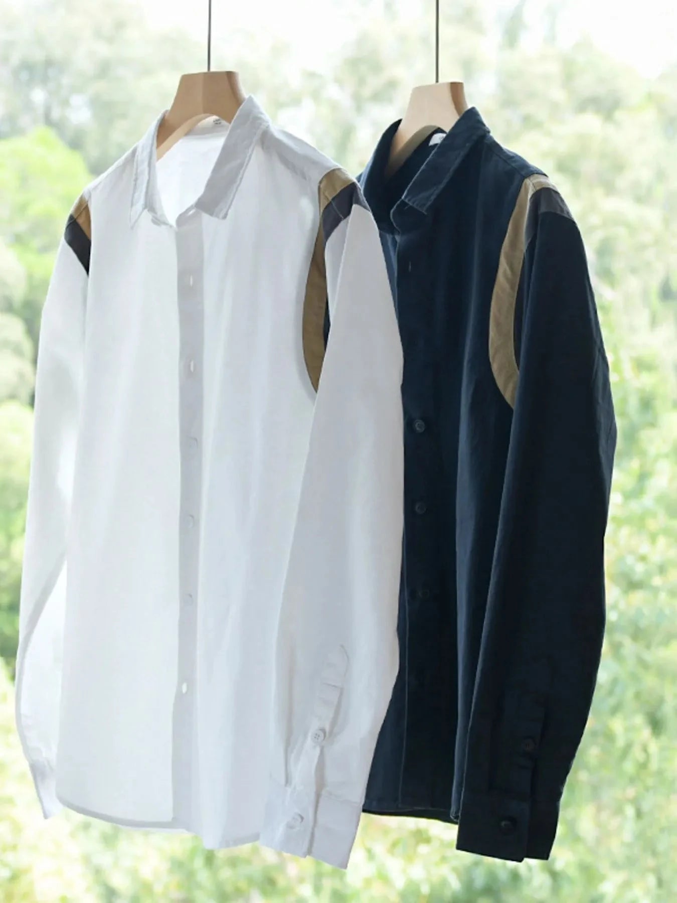 Men's Plus Size Button-Up Long Sleeve Shirt