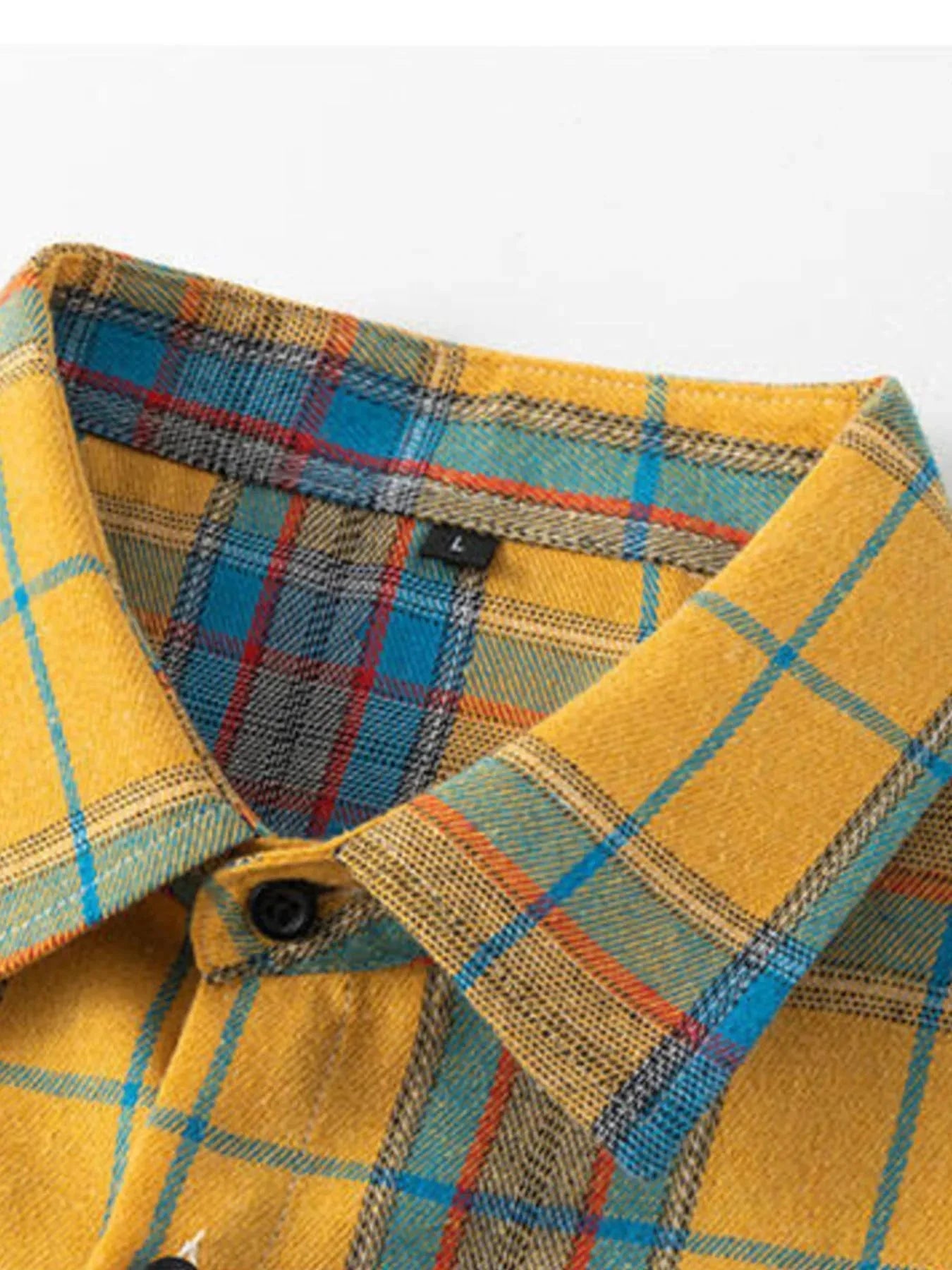 Men's Plus Size Button Up Long Sleeve Shirt