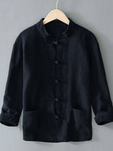 Men's Plus Size Button Up Long Sleeve Shirt Black / M