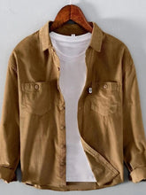 Men's Plus Size Button Up Long Sleeve Shirt Ginger Yellow / M