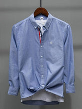 Men's Plus Size Button Up Long Sleeve Shirt Sky Blue / M