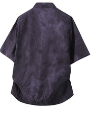 Men's Plus Size Button Up Short Sleeve Shirt