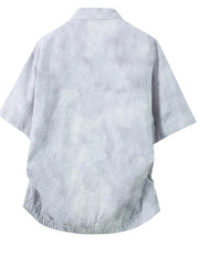 Men's Plus Size Button Up Short Sleeve Shirt