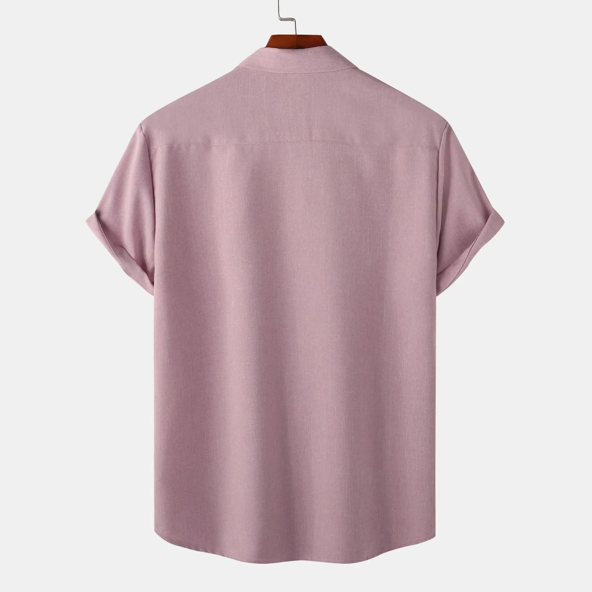 Men's Plus Size Button Up Short Sleeve Shirt