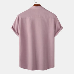 Men's Plus Size Button Up Short Sleeve Shirt