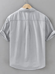 Men's Plus Size Button Up Short Sleeve Shirt